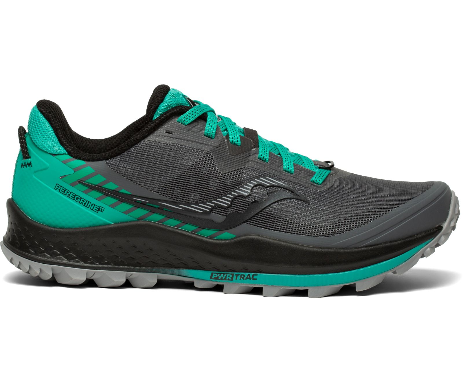 Saucony Peregrine 11 Women\'s Trail Running Shoes Grey / Light Turquoise | Canada 229XYUF